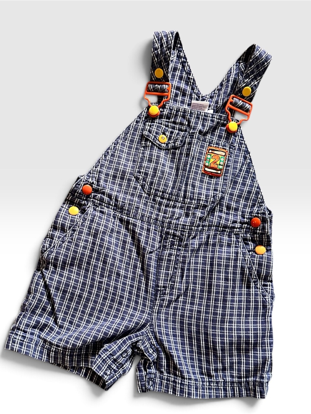 BOYS RAINBOW TAG GYMBOREE 2t SHORTALLS RARE 90’s